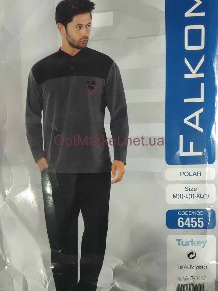 Комплект 2-ка мужская флис  брюки бато  Falkom 6455