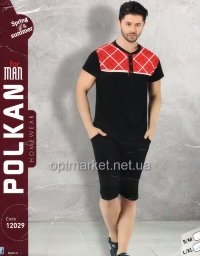 Комплект мужской POLKAN  2-ка бриджи + футболка  12029