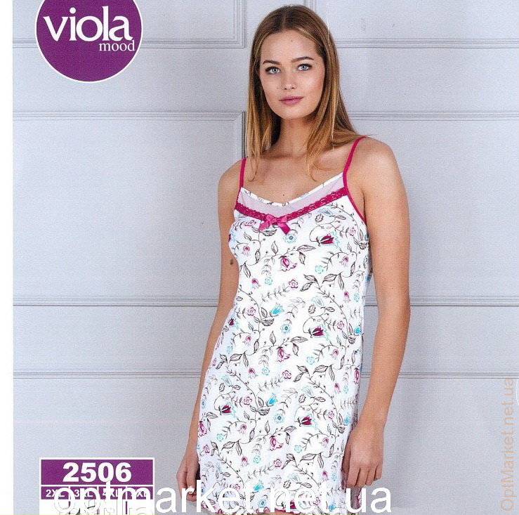 Ночная рубашка вискоза узк. бр. цв. бато Viola 2506