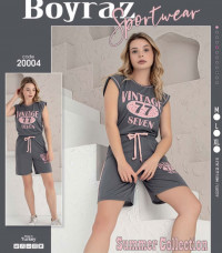 К-т 2-ка женский футболка без рук. шорты микро норма Boyraz 20004