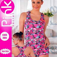 Комплект шорты с маечкой борцовка х/б ROJ Pink Secret 3864 - Комплект шорты с маечкой борцовка х/б ROJ Pink Secret 3864