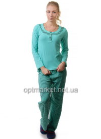 Пижама женская лайкра брюки норма Dalmina "Fancy"14085