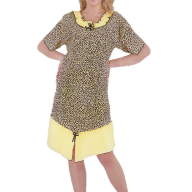 Ночная рубашка   Sentina с коротким рукавом леопард 300 - Ночная рубашка   Sentina с коротким рукавом леопард 300
