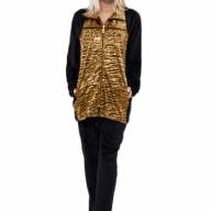 Жіночий костюм брюки + кофта на змійці з довгими рукавами KocTekstil велюр 1066 супербато - Жіночий костюм брюки + кофта на змійці з довгими рукавами KocTekstil велюр 1066 супербато