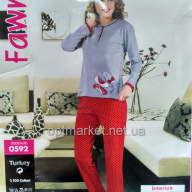 Комплект 2-ка жіноча інтерлок штани норма Fawn 0592 - Комплект 2-ка жіноча інтерлок штани норма Fawn 0592