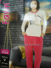 Комплект 2-ка жіноча інтерлок штани норма Fawn 0566