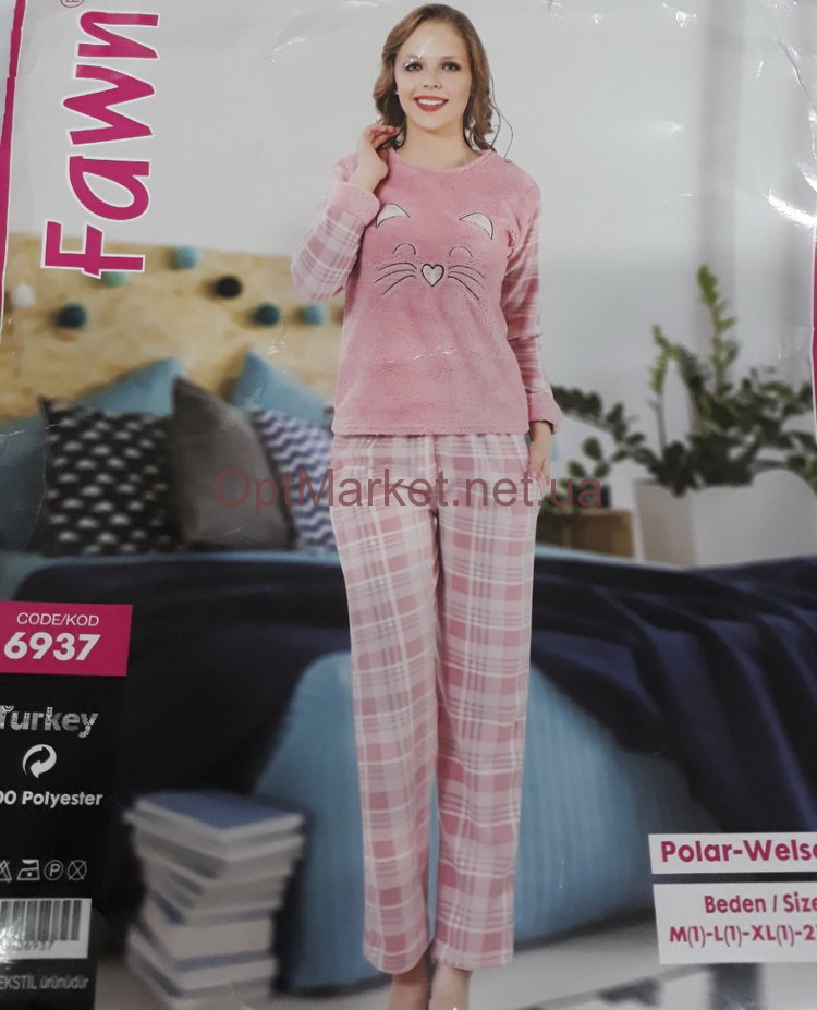 Комплект 2-ка жіноча софт+фліс штани норма Fawn 6937