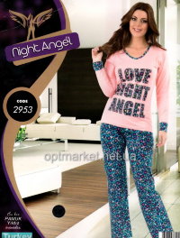 Комплект 2-ка брюки дл. рукав Night Angel 2953