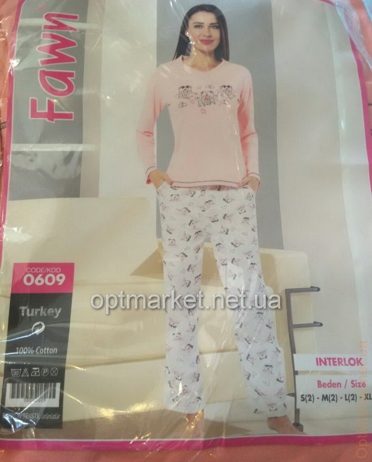 Комплект 2-ка женская интерлок брюки норма Fawn 0609