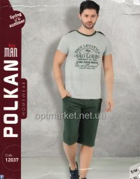 Комплект мужской POLKAN  2-ка бриджи + футболка 12037