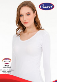 футболка жіноча дл. рук. х/б норма Onurel 93318 (933)