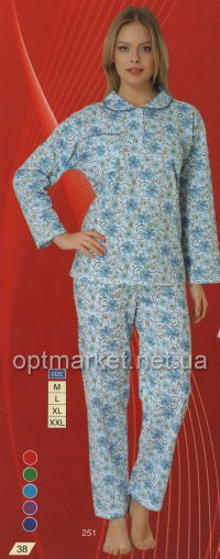 Пижама женская байка Sentina 251