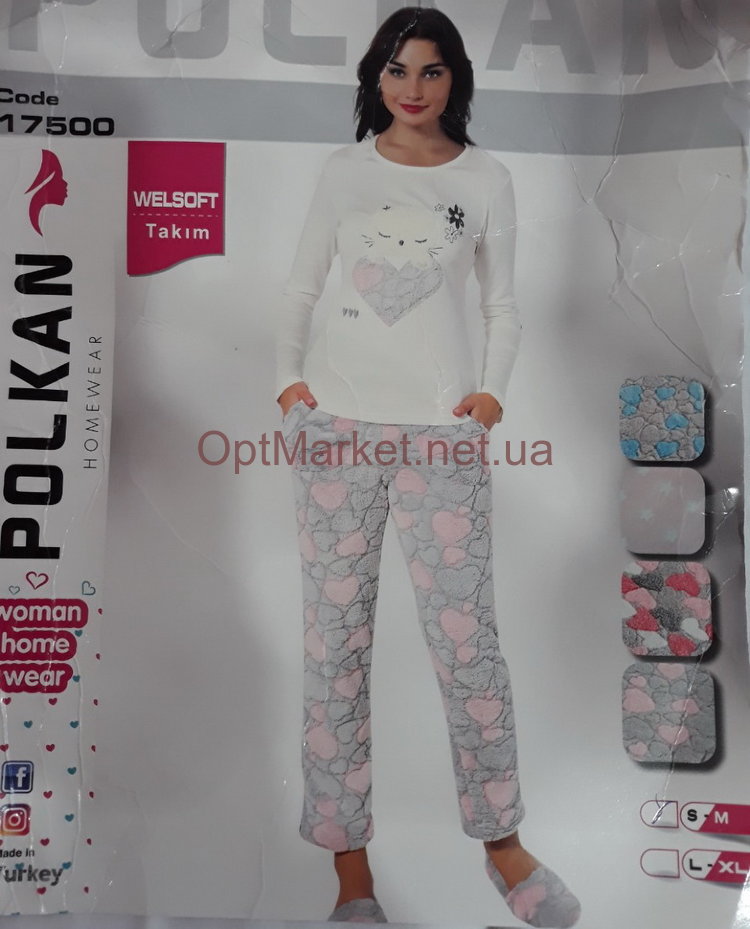К-т 2-ка жіноча софт+інтерлок штани POLKAN 17500