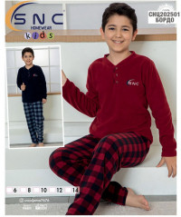К-т 2-ка детский мальчик дл. рук. планка 3 пуговицы брюки флис SNC 20250, 202501 (20250)