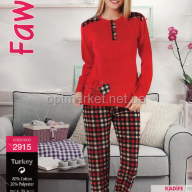 Пижама женская велюр норма Fawn 2915 - Пижама женская велюр норма Fawn 2915