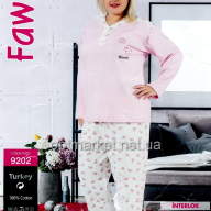 Пижама женская интерлок цветная Бато Fawn 9202 - Пижама женская интерлок цветная Бато Fawn 9202