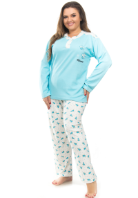 Піжама жіноча інтерлок кольорова Бато Fawn 9202
