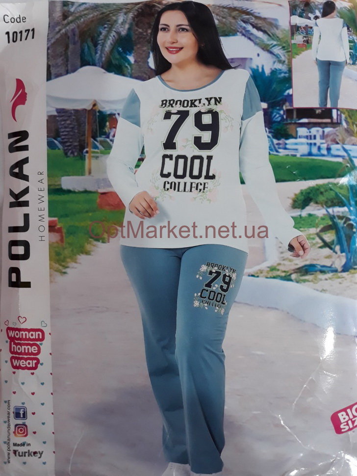 Комплект 2-ка женская ликра брюки бато POLKAN 10171
